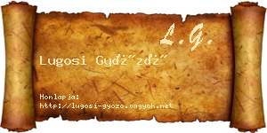Lugosi Győző névjegykártya